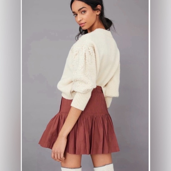 Anthropologie Dresses & Skirts - Anthropologie Eula Pintucked Mini Skirt pleated  bohemian size Small NWT